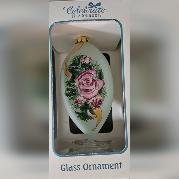 Vintage 5" Decorative Holiday Glass Ornament - Picture 2 of 4